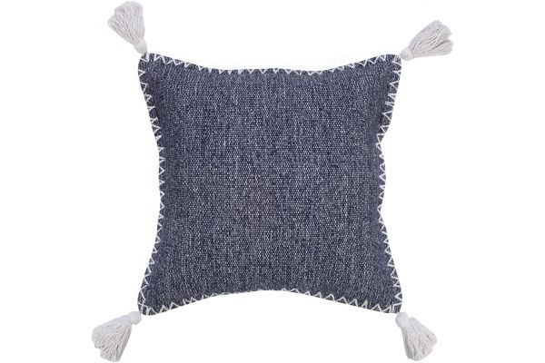 Ignatius Solid Stonewash Boho Farmhouse Embroidered Edge 20