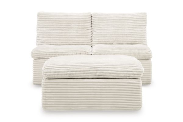 Fannin 2 Armless Chairs with Ottoman