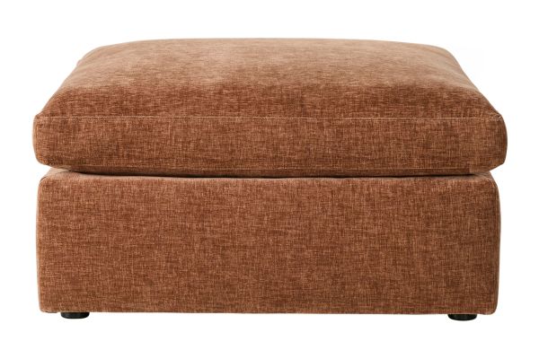 Zander Rust Ottoman by Rowe