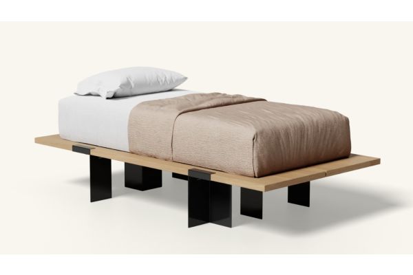 Floyd Lift Off Oak Twin Bed - Black
