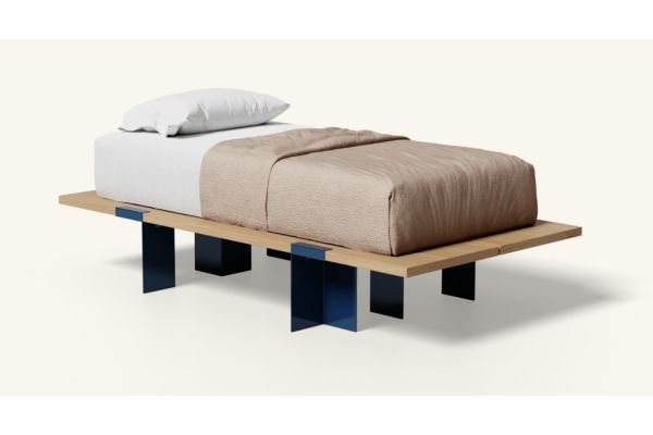 Floyd Lift Off Oak Twin Bed - Marine