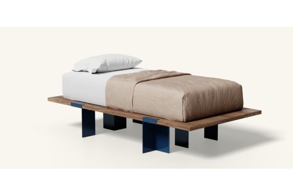 Floyd Lift Off Walnut Twin Bed - Marine