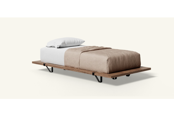 Floyd Original Walnut Twin Bed - Black