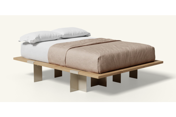 Floyd Lift Off Birch Queen Bed - Almond