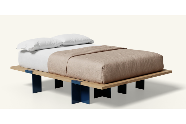 Floyd Lift Off Oak Queen Bed - Marine