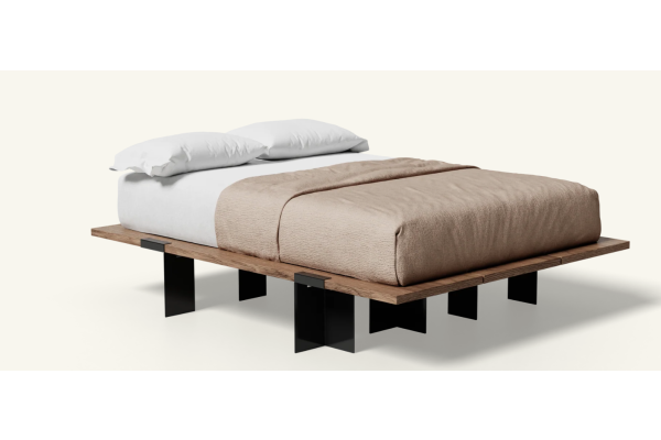 Floyd Lift Off Walnut Queen Bed - Black