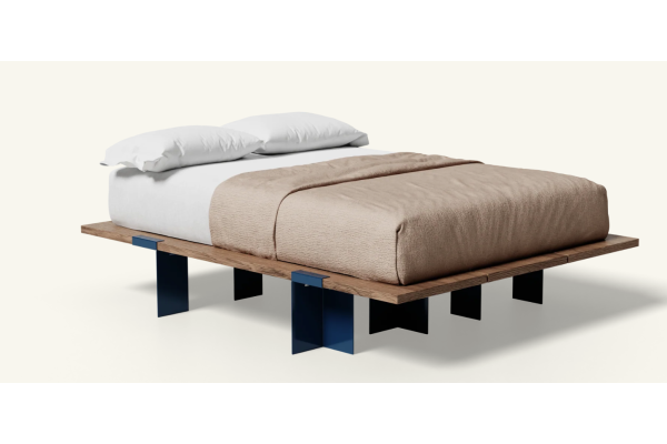 Floyd Lift Off Walnut Queen Bed - Marine