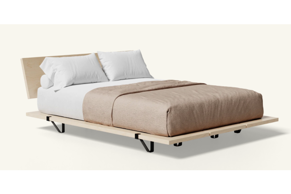 Floyd Original Birch Queen Bed with Headboard - Black