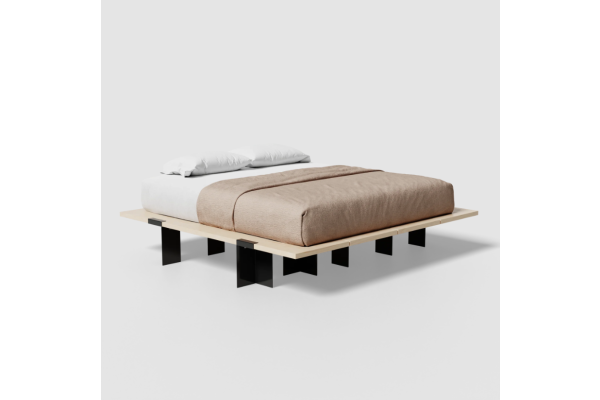Floyd Lift Off Birch King Bed - Black