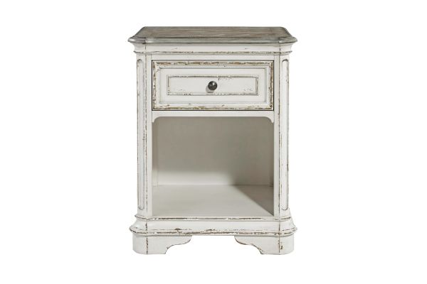 Magnolia Manor White 1 Drawer Night Stand