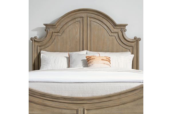 Magnolia Manor Brown Queen Panel Headboard