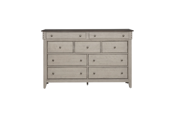 Ivy Hollow White 9 Drawer Dresser