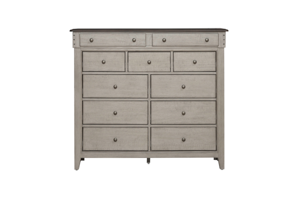 Ivy Hollow White 11 Drawer Chesser