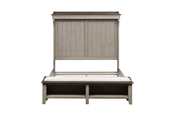 Ivy Hollow White Queen Mantle Storage Bed