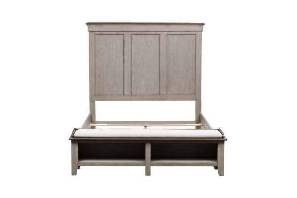 Ivy Hollow White Queen Storage Bed