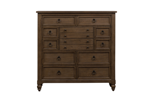Americana Brown 12 Drawer Chesser