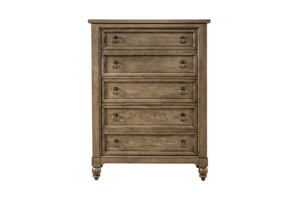 Americana Brown 5 Drawer Chest
