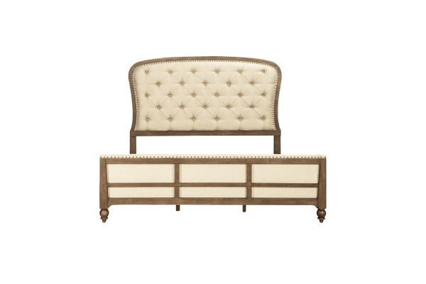 Americana Brown King Shelter Bed