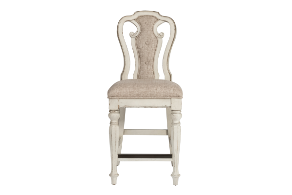 Magnolia Manor White Counter Height Chair