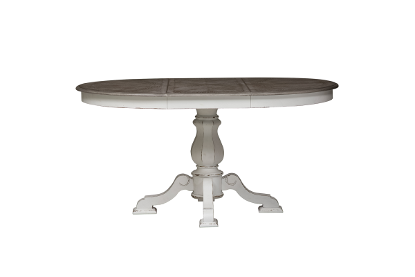 Magnolia Manor White Pedestal Table