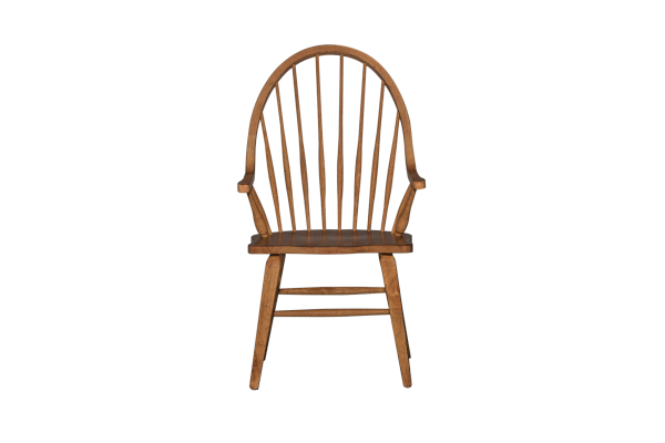 Hearthstone Ridge Brown Windsor Back Arm Chair
