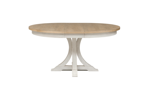 Farmhouse White Pedestal Table