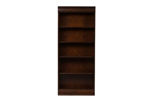 Brayton Manor Brown Jr. Executive 72 Inch Bookcase
