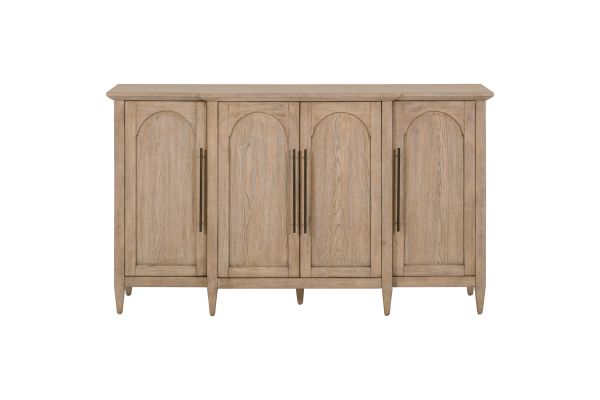 Pavilion Brown 4 Door Accent Cabinet