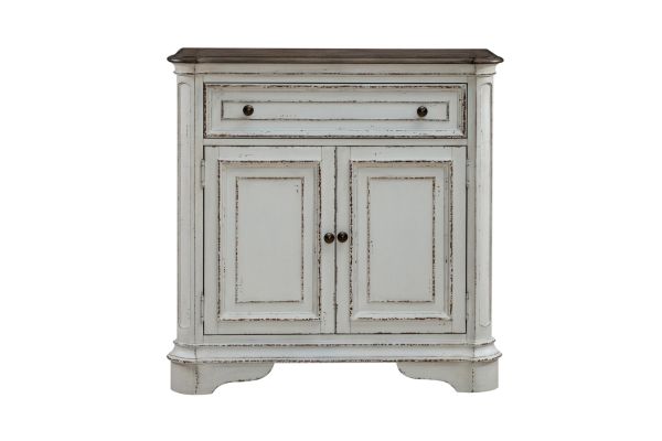 Magnolia Manor White Accent Cabinet