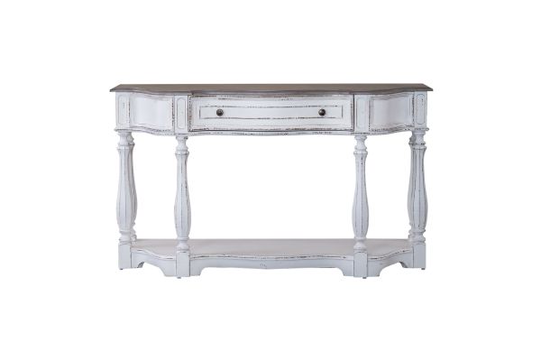 Magnolia Manor White 56 Inch Hall Console Table
