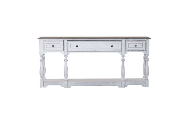Magnolia Manor White 72 Inch Hall Console Table