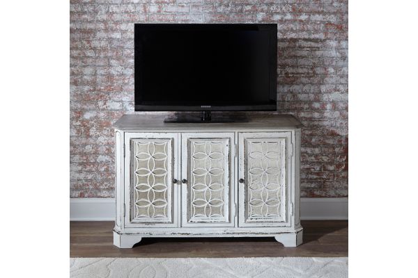 Magnolia Manor White 3 Door Hall Console