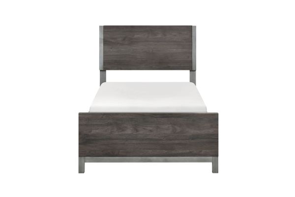 Zephyr Brown Twin Bed