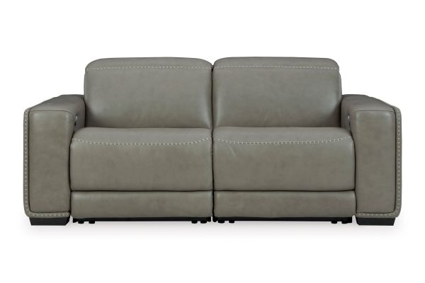 Correze Gray 2-Piece Power Reclining Sectional