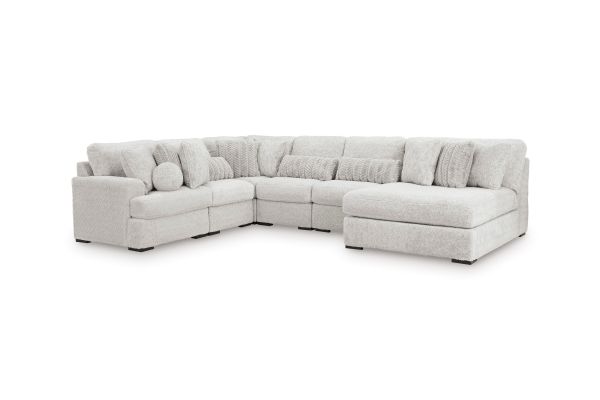 Cuddle Plush Arctic 6-Piece Sectional with Right Arm Facing Chaise