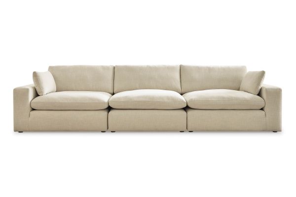 Elyza Linen 3-Piece Sectional Sofa