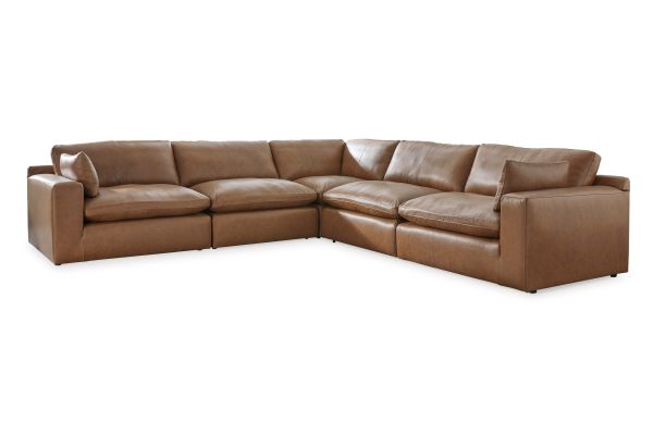 Emilia Caramel 5-Piece Sectional