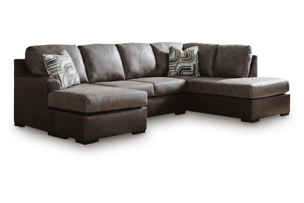 Castille Way Fossil 2-Piece Sleeper Sectional with Right Arm Facing Chaise