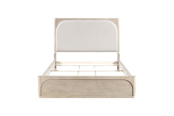 Alita California King Panel Bed With Upholstered Headboard