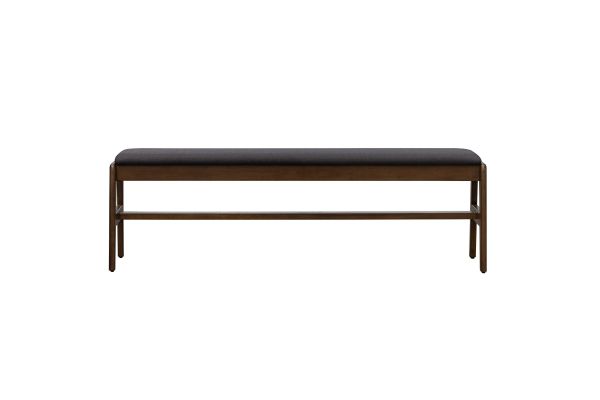 Remix Grey Upholstered Bench