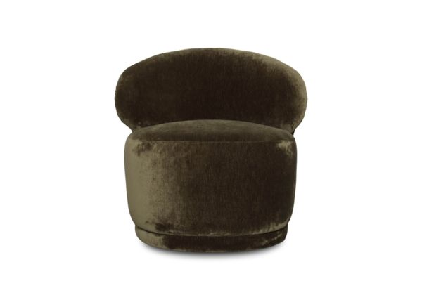 Rollo Distressed Khaki Green Club Chair