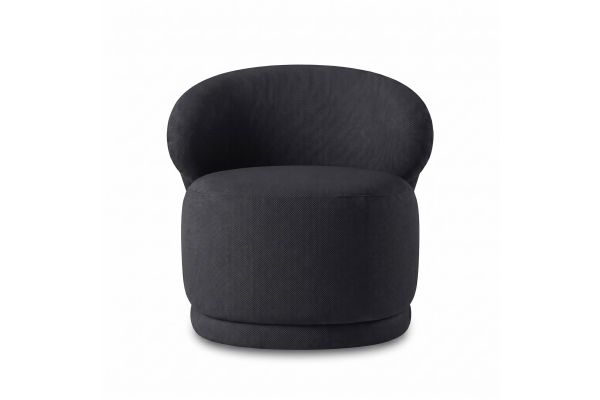 Rollo Twill Charcoal Club Chair