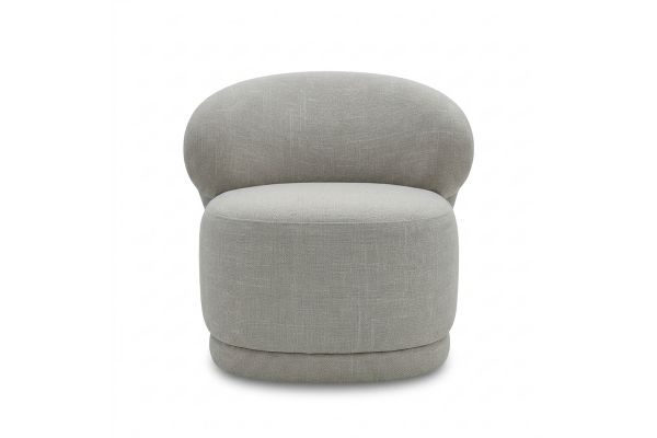 Rollo Twill Ivory Club Chair