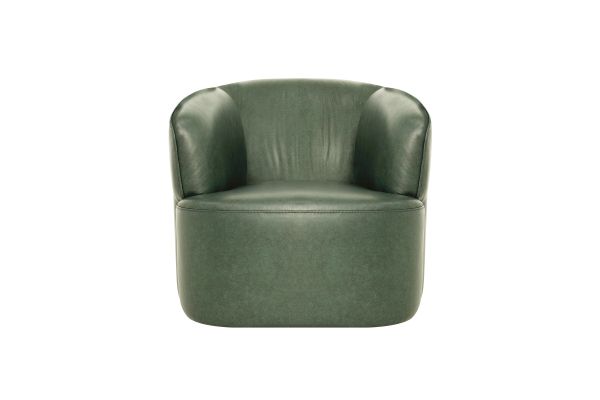 Fireside Forest Green Swivel Club Chair