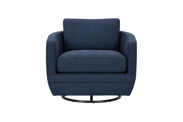 Baltimo Peacock Blue Swivel Glider