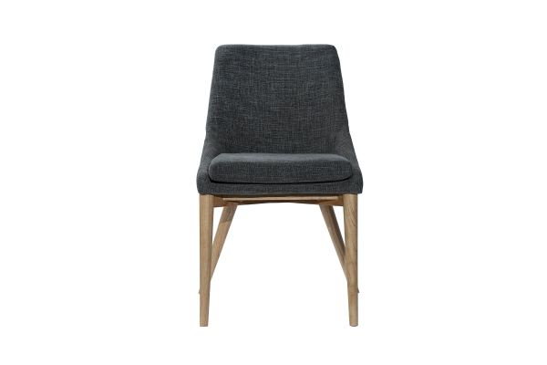 Fritz Slate Side Dining Chair with Natural Leg