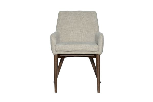 Fritz Taupe Arm Dining Chair