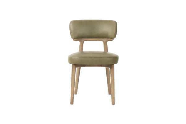 Willow Sage Green Leather Dining Chair