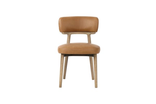 Willow Tawny Leather Dining Chair