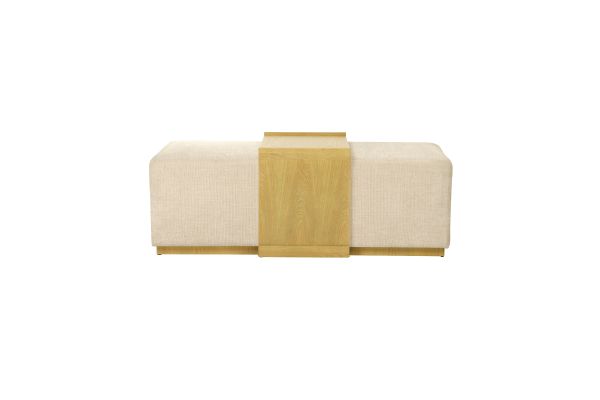 Elara Barley Chenille Storage Ottoman